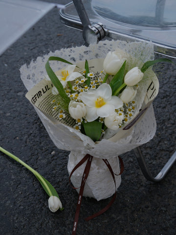 Bó Hoa Tulip Trắng - Hoa Tươi Sóc Trăng