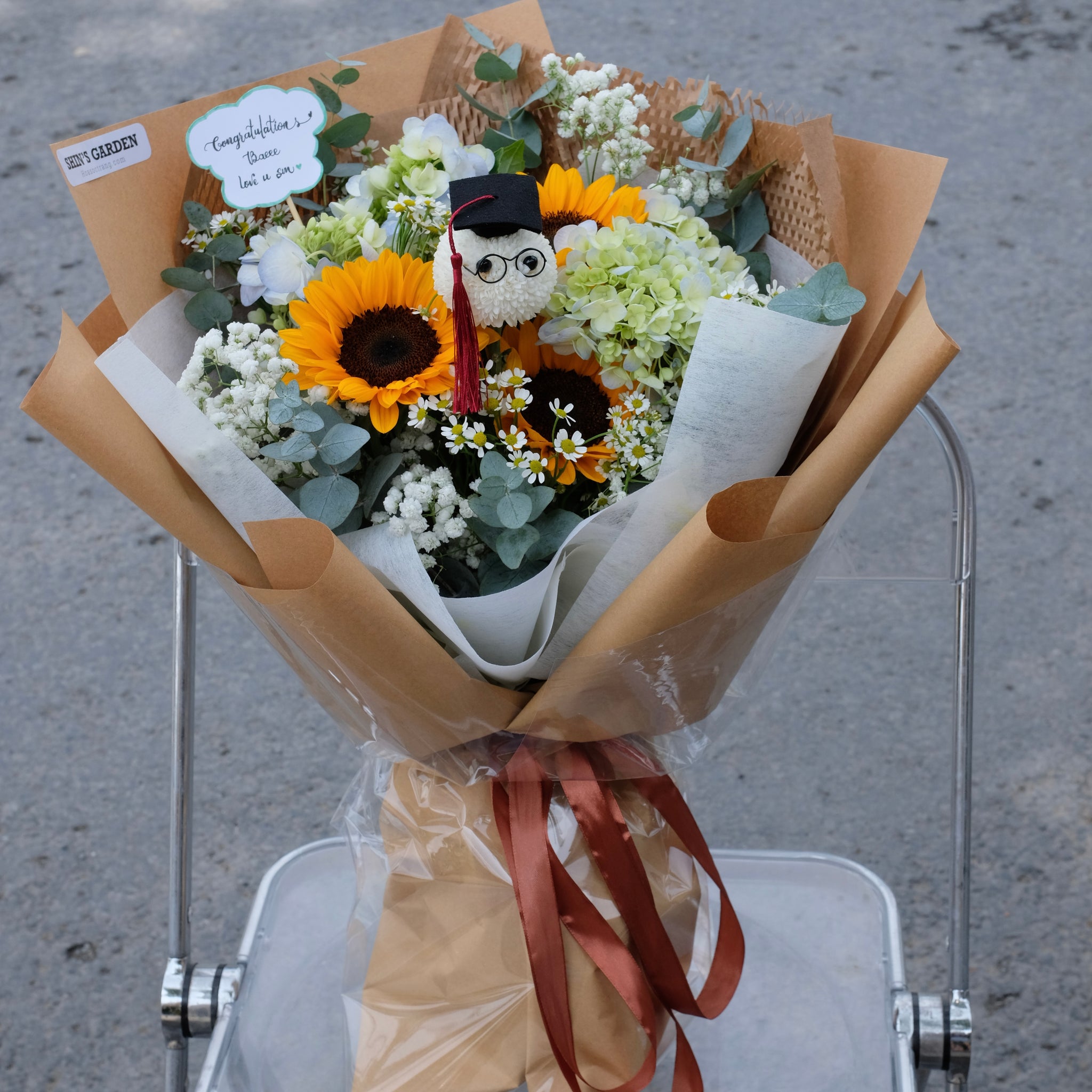Bó Hoa Hướng Dương mix - Hoa Tươi Sóc Trăng