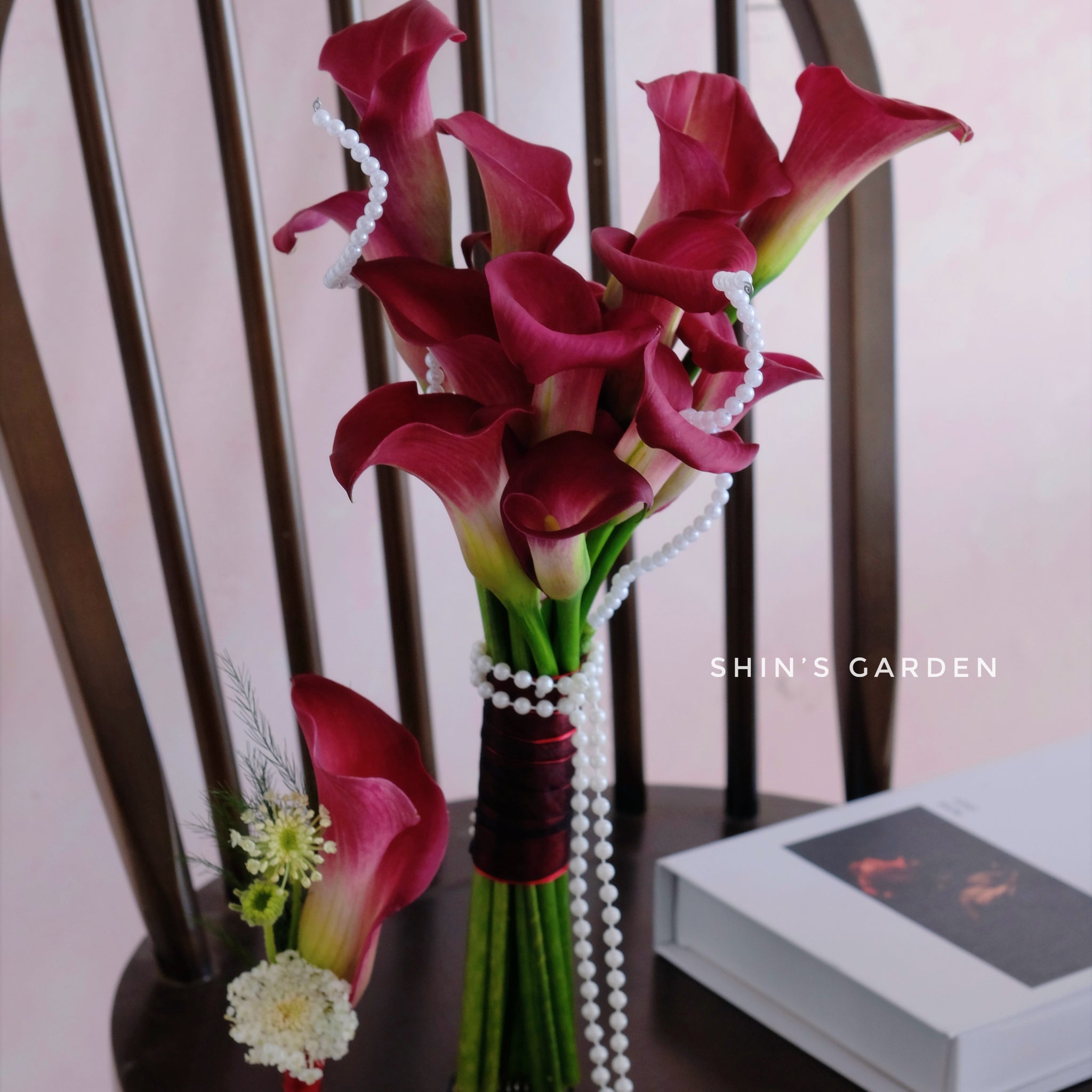 Bó Hoa Cưới Rum Đỏ - Hoa Tươi Sóc Trăng