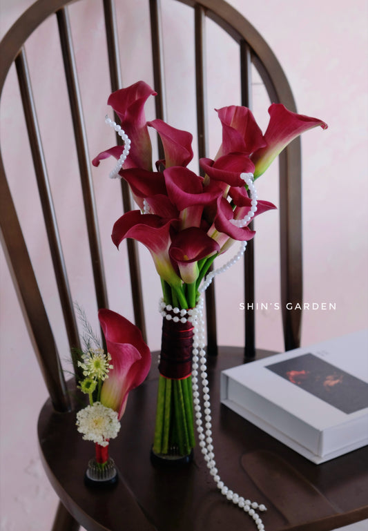 Bó Hoa Cưới Rum Đỏ - Hoa Tươi Sóc Trăng