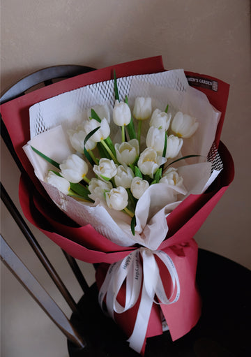 Bó Hoa Tulip Trắng - Hoa Tươi Sóc Trăng
