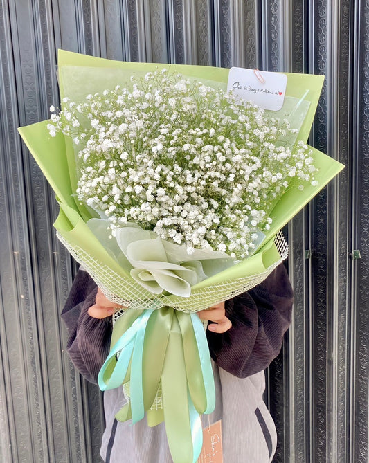 Bó Hoa Baby Trắng - Hoa Tươi Sóc Trăng